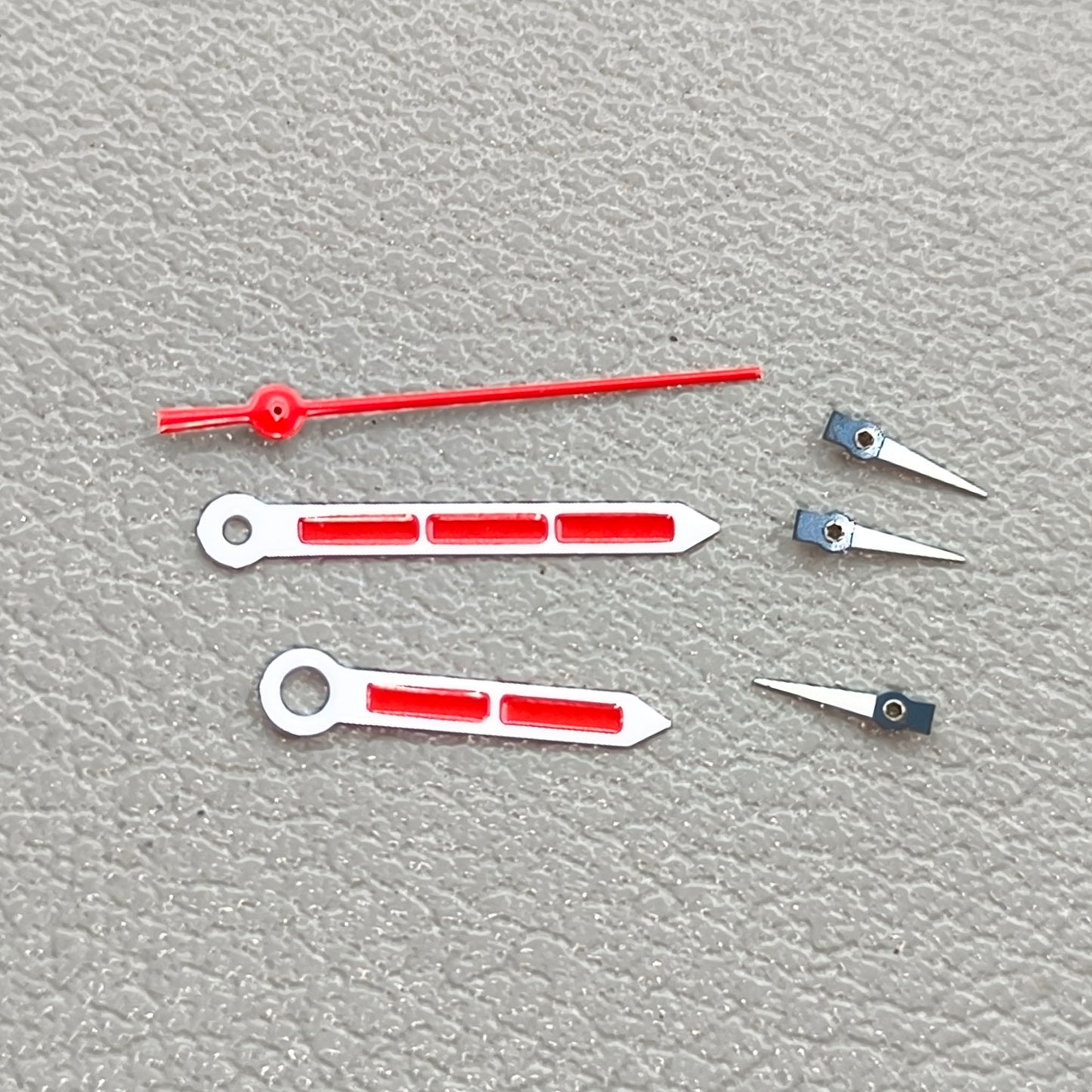 2 Sets/Pack Silver+black Trim Red Painted Watch Hands for Miyota OS10 OS20 OS30