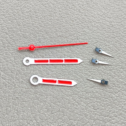 2 Sets/Pack Silver+black Trim Red Painted Watch Hands for Miyota OS10 OS20 OS30