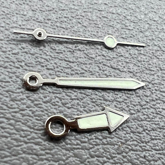 Luminous watch hands set for Miyota 2035 movement, 2 sets per pack, ideal for watch repairs - NO.3230