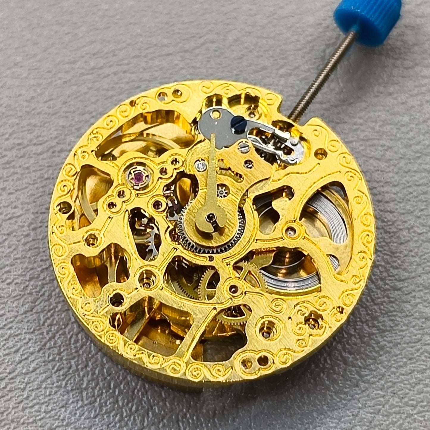 Hollow Golden Automatic Mechanical Movement for Watch Repair Practice