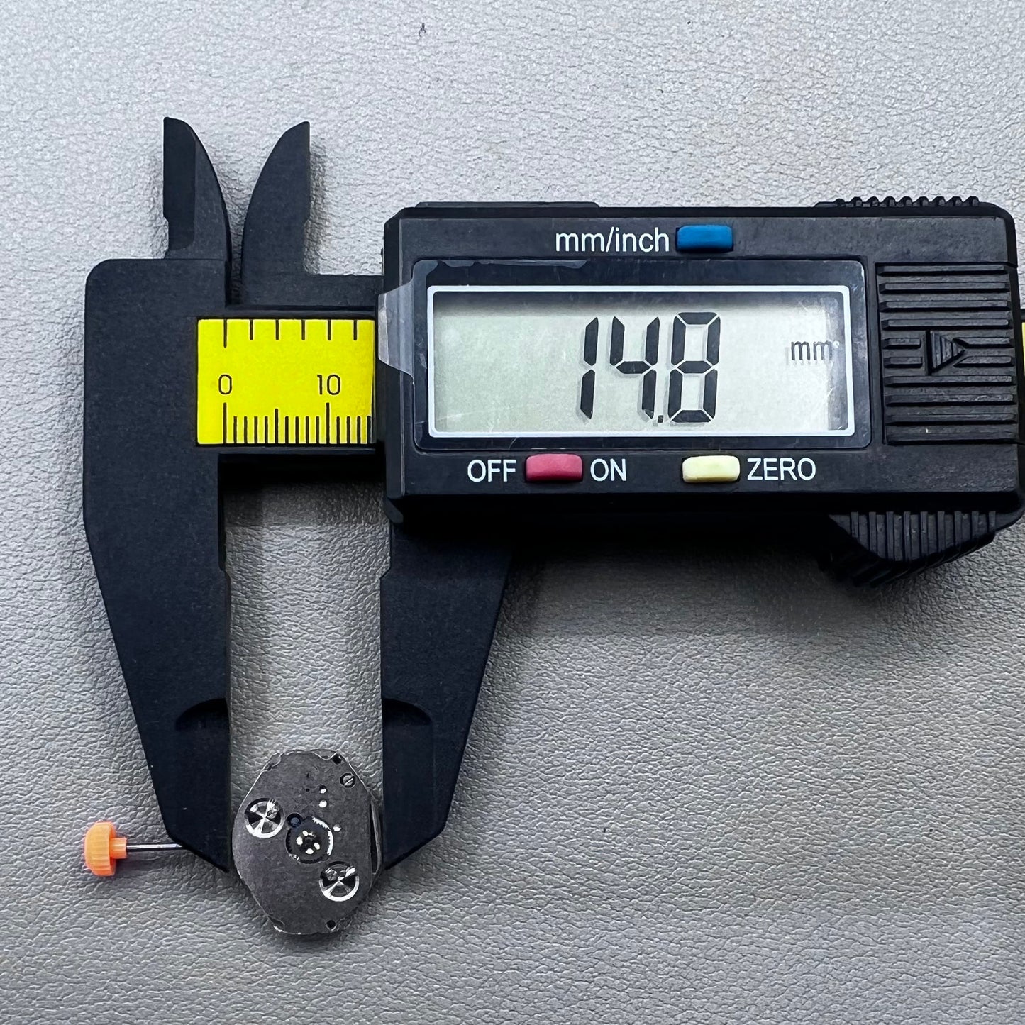 Japan Miyota 1L45 quartz movement with small second hand, precise watch accessory for repair and customization.