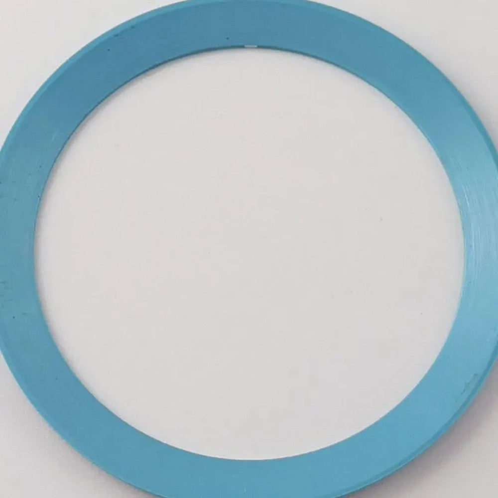 Blue ceramic bezel insert with white Arabic numerals for SUB GMT 38mm diver watch.