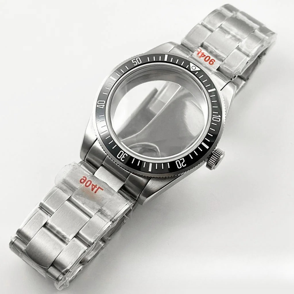 39MM Bezel Domed Sapphire Crystal Case for NH34 NH35 NH36 NH38 ETA 2824 PT5000