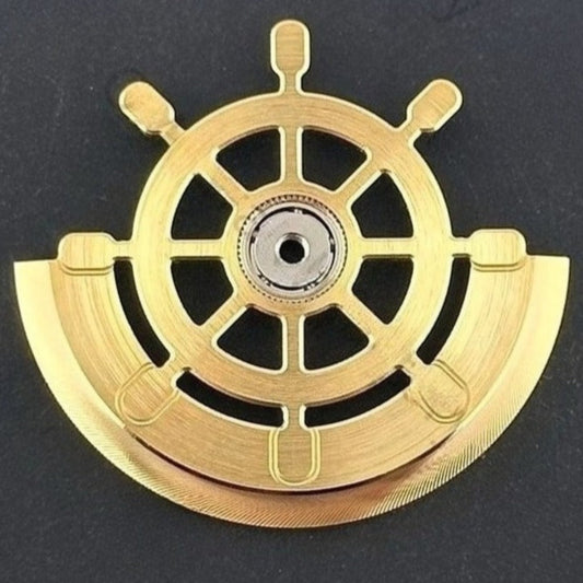 Modified Golden Rudder Rotor Oscillating Weight for NH35 NH36 Movement