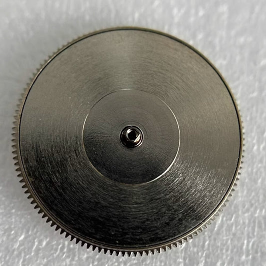 Complete barrel with mainspring for Glashutte36 movement, durable watch part ensuring smooth timekeeping.