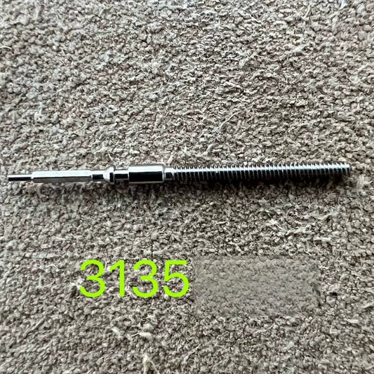 Set of 5 generic watch winding stems for 3135 mechanical movement, replacement parts for repairs.