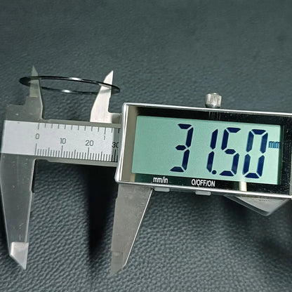 Flat luminous aluminum bezel insert for 38mm watches, durable replacement accessory.