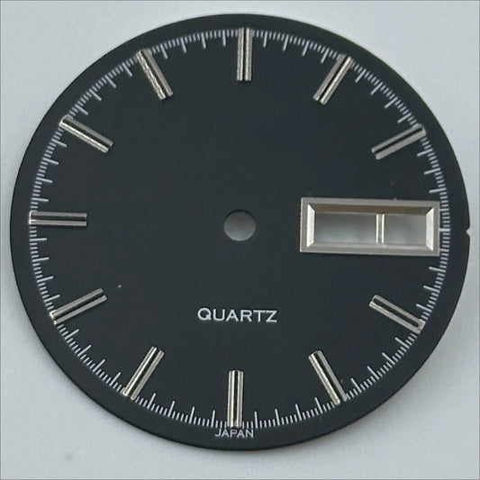 New Black 28.5mm No Lume Silver Nail Datejust Modified Watch Dial for 2305 Movement