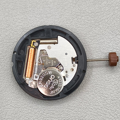 Swiss Ronda 515 Quartz Movement 3 Hands Black Disk Single Calendar@6