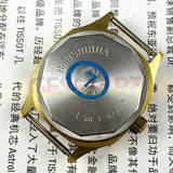 33mm Shanghai Manual Mechanical Watch Golden Nail Blue Dial Square Case 17 Jews