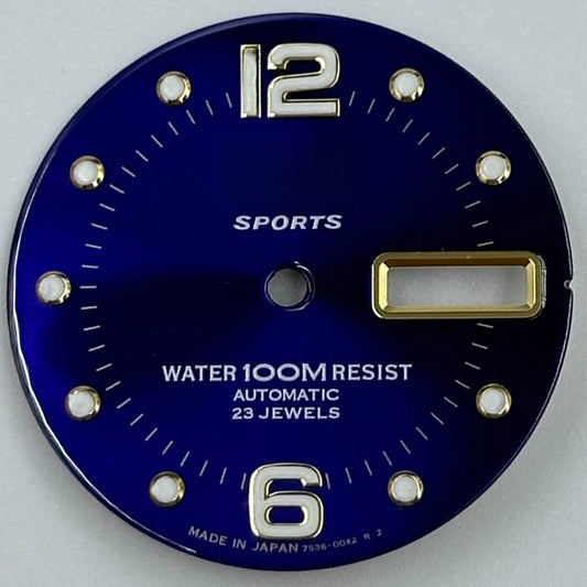 Blue green luminous Datejust 28.5mm watch dial, designed for NH36 movement diving accessories.