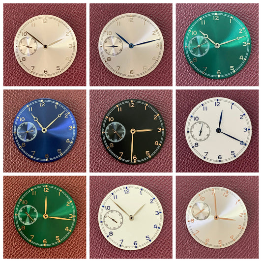 37mm Watch Dial + Watch Hands for ET6497 3600 Movement Multicolor Watch Dial