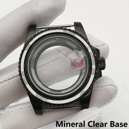 40mm Submariner GMT Sapphire Crystal Watch Case for for NH35/36 8215 8200 2813