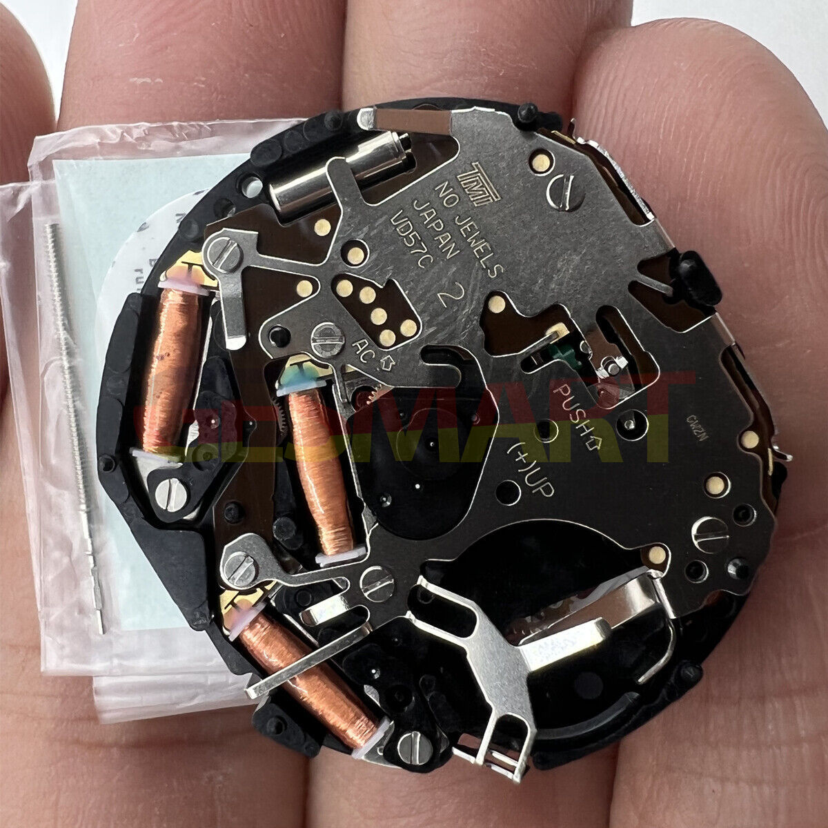 Hattori Epson TMI VD57C quartz watch movement, precision Japan-made mechanism for accessories.