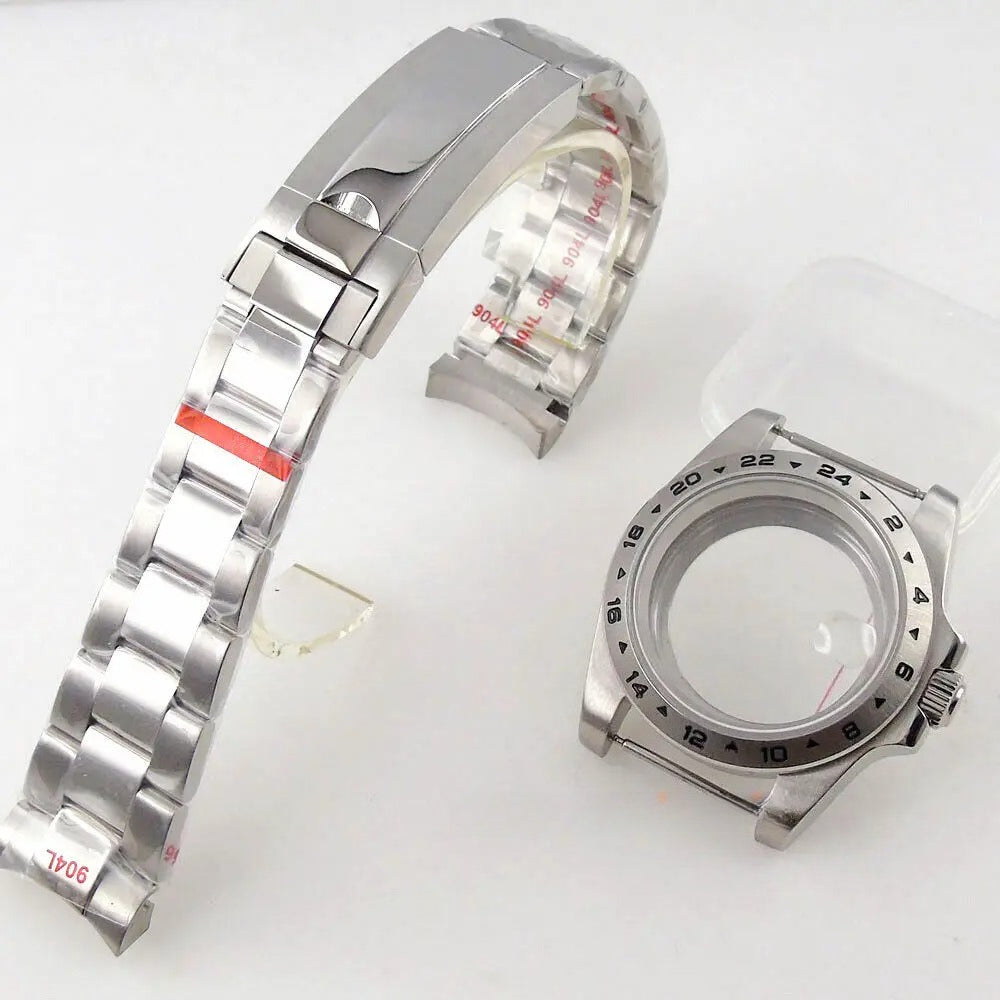 39mm GMT Bezel Sapphire Watch Case Fit NH34/35/36 PT5000 Miyota 8215 2836 2813