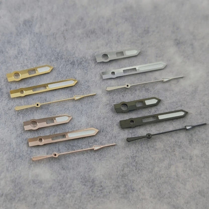 Modified Green Luminous Multicolor Watch Hands Pointers For NH35 NH36 NH38 7S/4R