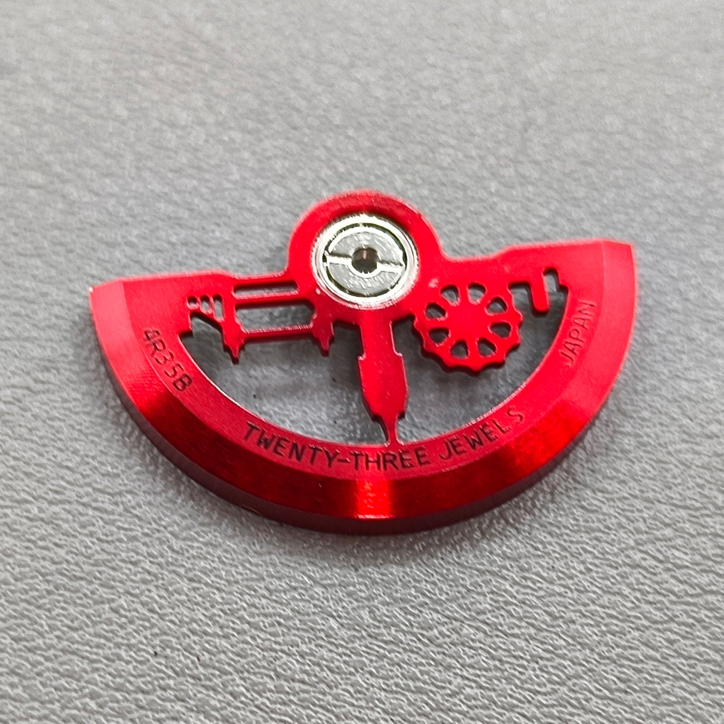 Modified Red Architectural Style Hollow Rotor Oscillating Weight for NH35 NH36