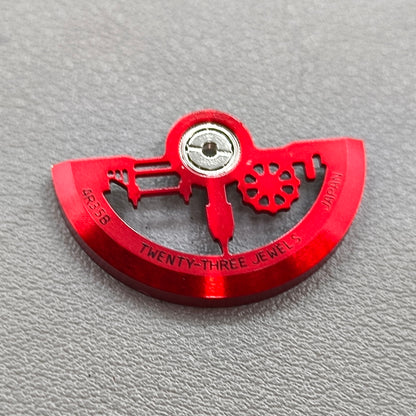Modified Red Architectural Style Hollow Rotor Oscillating Weight for NH35 NH36