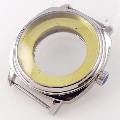 42mm Square Polished Watch Case For NH35 NH36 8215 821A ETA 2836 Mingzhu 2813