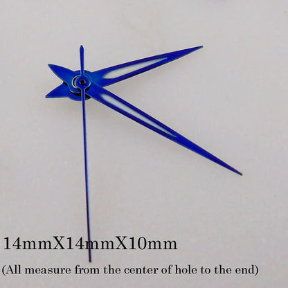 Green luminous watch hands set, compatible with NH35 NH36 7s36 7s25 7s35 6r15 movements.