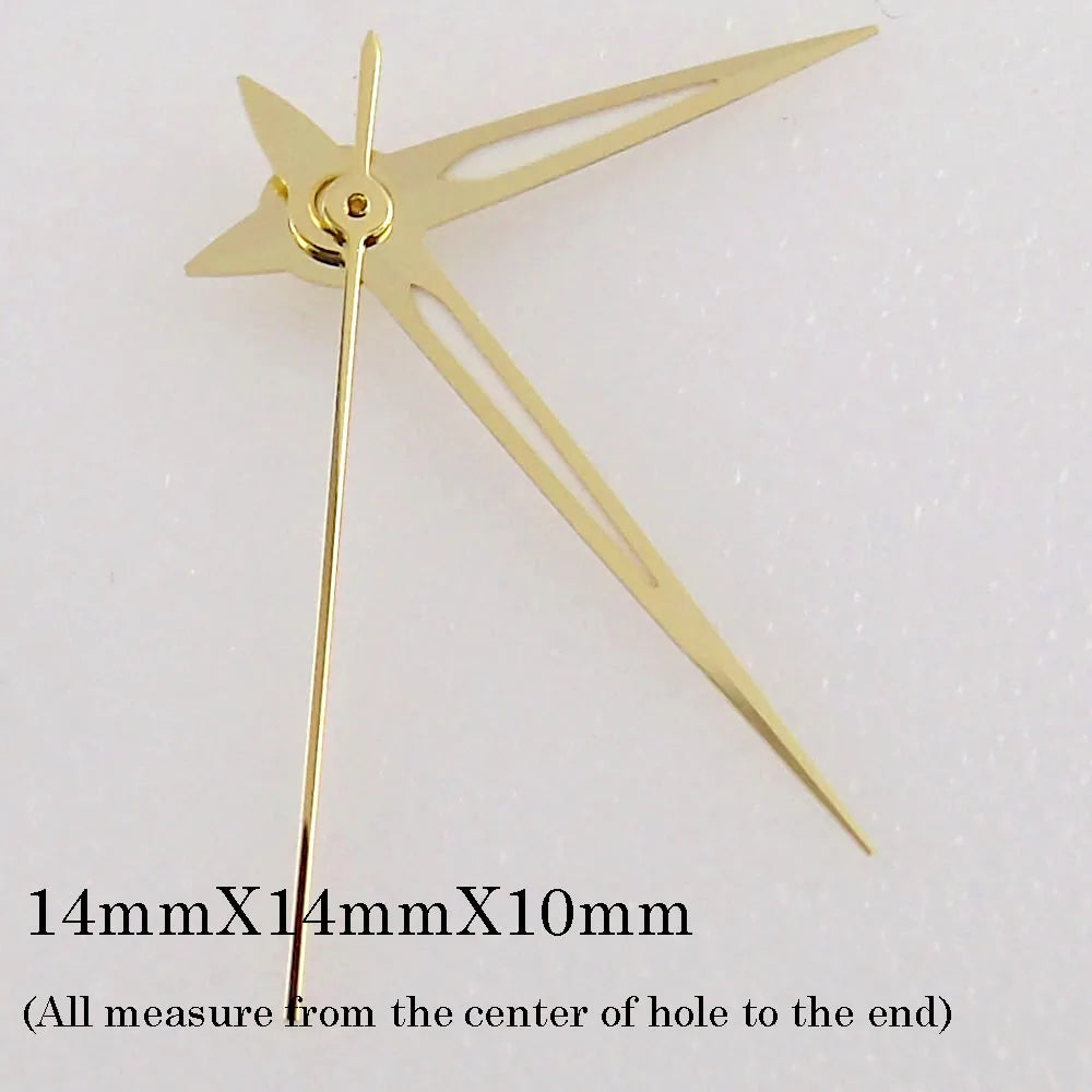 Green luminous watch hands set, compatible with NH35 NH36 7s36 7s25 7s35 6r15 movements.