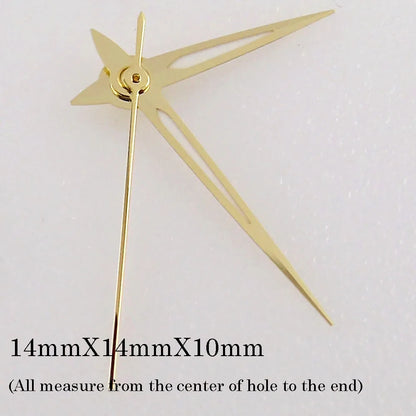 Green luminous watch hands set, compatible with NH35 NH36 7s36 7s25 7s35 6r15 movements.