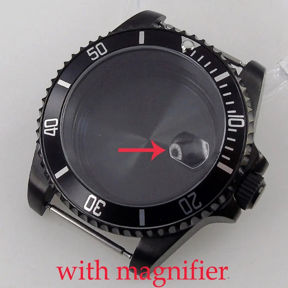 40mm Sapphire Watch Case For NH35/NH36 Miyota 82Series DG2813 3804 ETA 2836