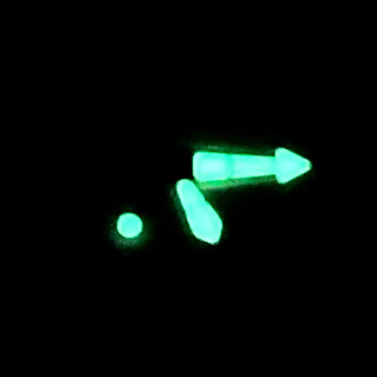 C3 Super Lume Green Luminous Silver Green Watch Hands for NH35 NH36 4R35 7029