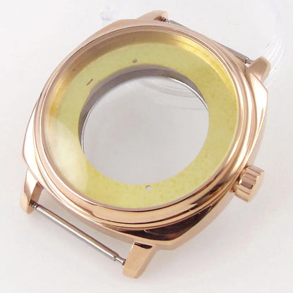 42mm Square Polished Watch Case For NH35 NH36 8215 821A ETA 2836 Mingzhu 2813