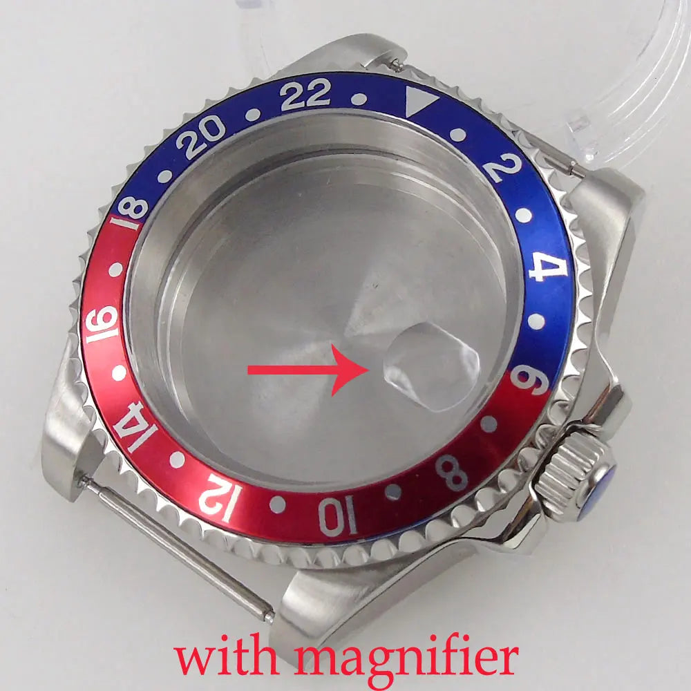 40mm Sapphire Watch Case For NH35/NH36 Miyota 82Series DG2813 3804 ETA 2836