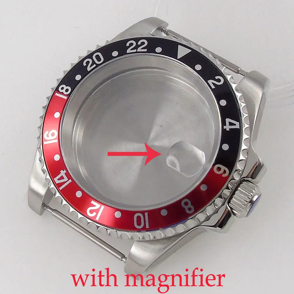 40mm Sapphire Watch Case For NH35/NH36 Miyota 82Series DG2813 3804 ETA 2836