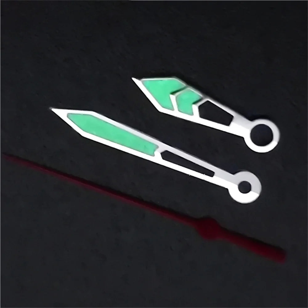 Watch Hands Green Luminous Pointers for NH35A NH36A Mechanical Movement