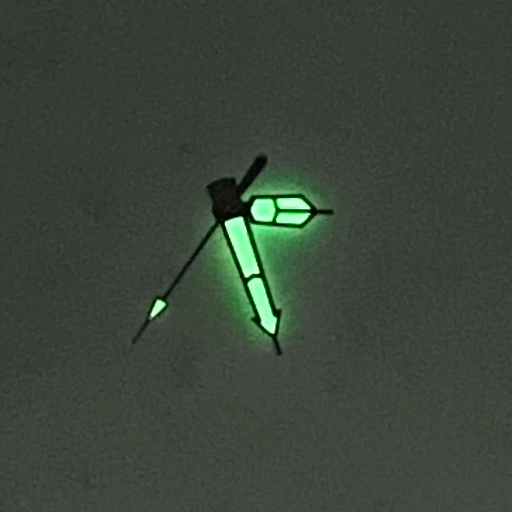 White Edge Watch Hands For ETA 2824 2836 NH35 NH36 7S26 4R35 2824 Green Luminous