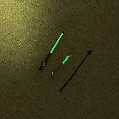 Watch Hands Pointers with Green Luminous  for NH35/NH36 Movement Watch Modified