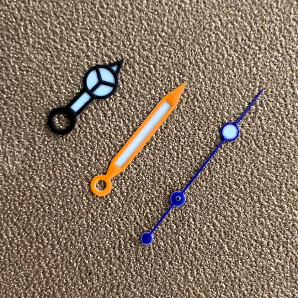 Orange Blue Watch Hands Fit For NH35 NH36  7s26 4r35 7009 Movement