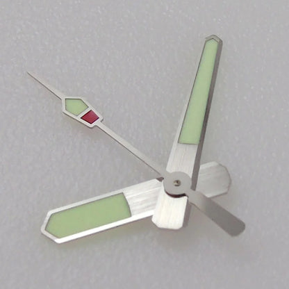 12mm Silver Trim Super C3 luminous watch hands, perfect for NH35 NH36 SKX007/009/017 models.