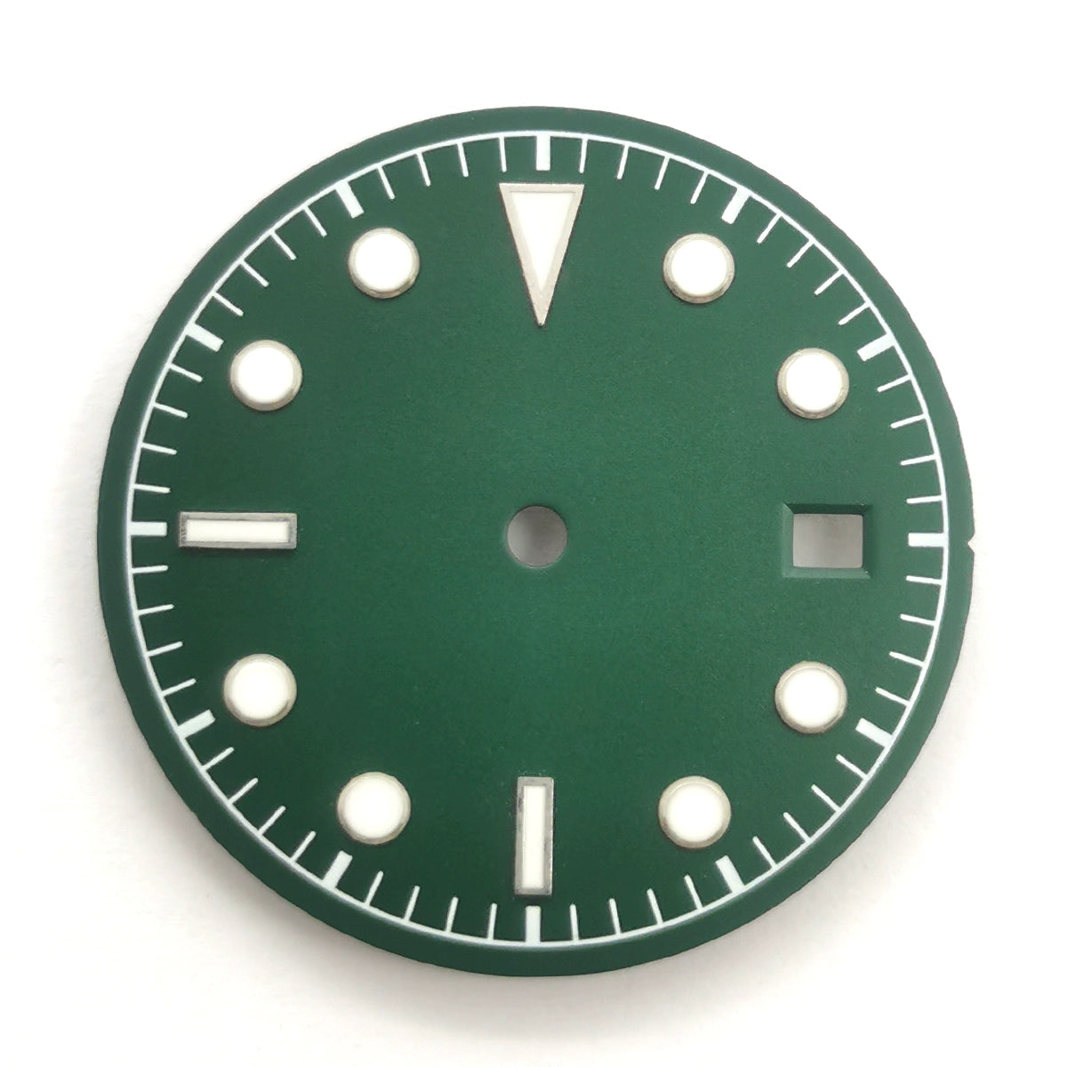 30.5mm Green+White Green Lume Watch Dial For ETA2836 2824 Miyota 8205 8215