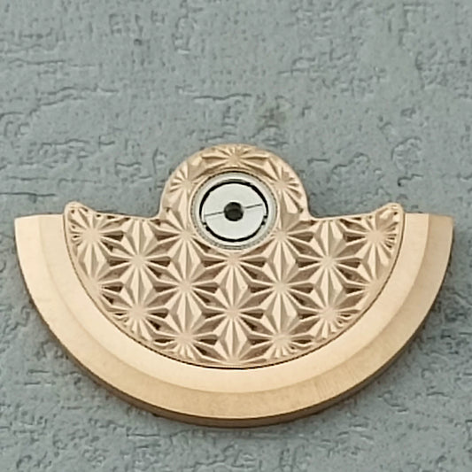 Rotor oscillant à motif de feux d'artifice rose doré pour NH34, NH35, NH36, NH38