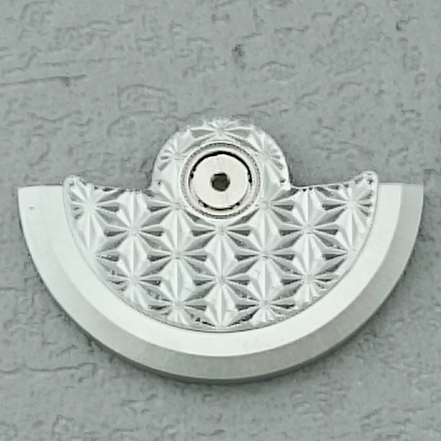 Masse oscillante à rotor à motif de feux d'artifice argentés pour mouvement NH34, NH35, NH36, NH38