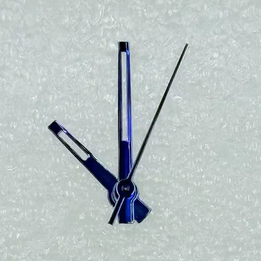Datejust Dark Blue Trim hollow watch hands, compatible with NH35/36 movement, stylish upgrade.