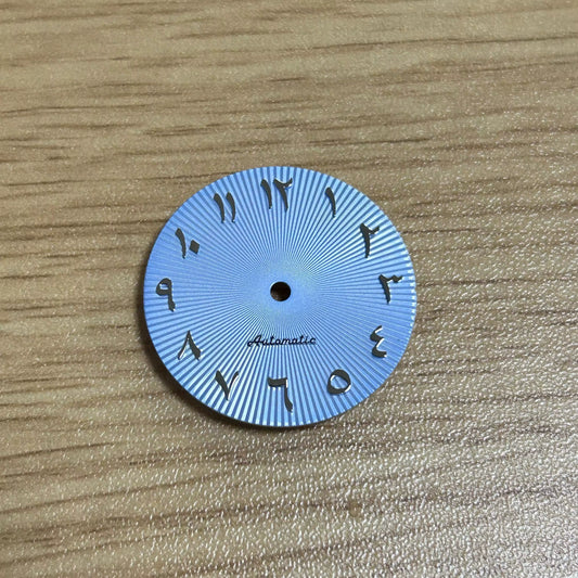 Light Blue 29mm No Logo Watch Dial For ETA2824 2836 Movement No Lume
