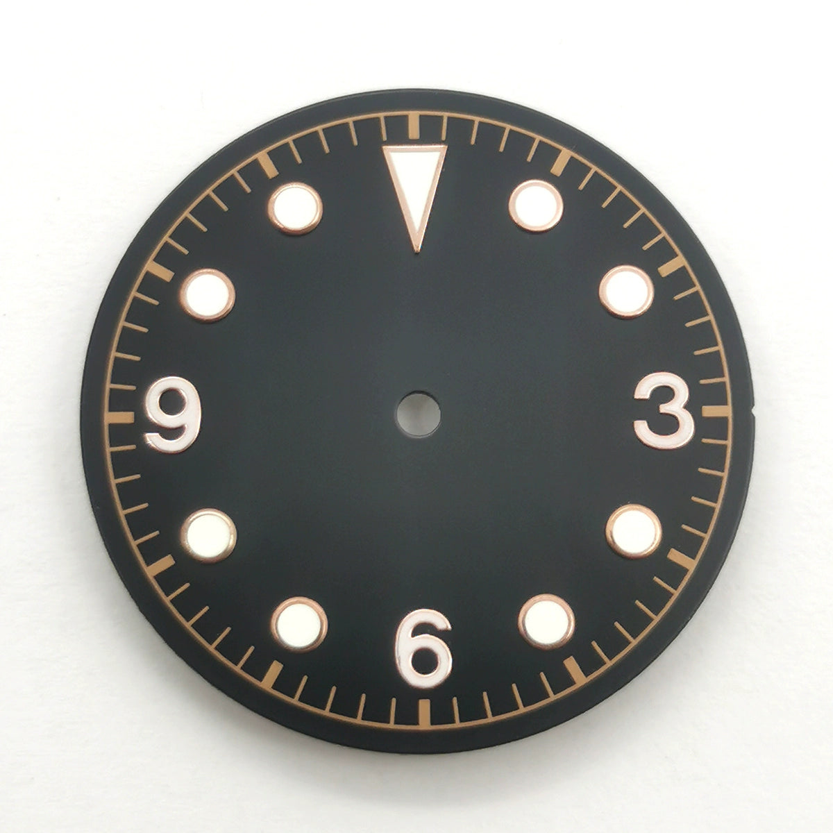 30.5mm Black+Orange Green Lume Watch Dial For ETA2836 2824 Miyota 8205 8215