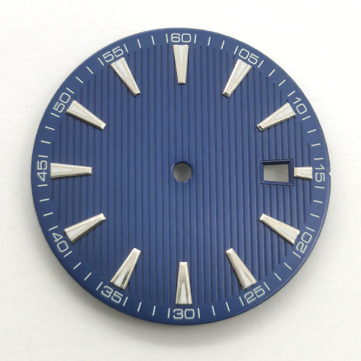 Blue 33.5mm No Logo Watch Dial For ETA2824 2836 Movement Green Lume