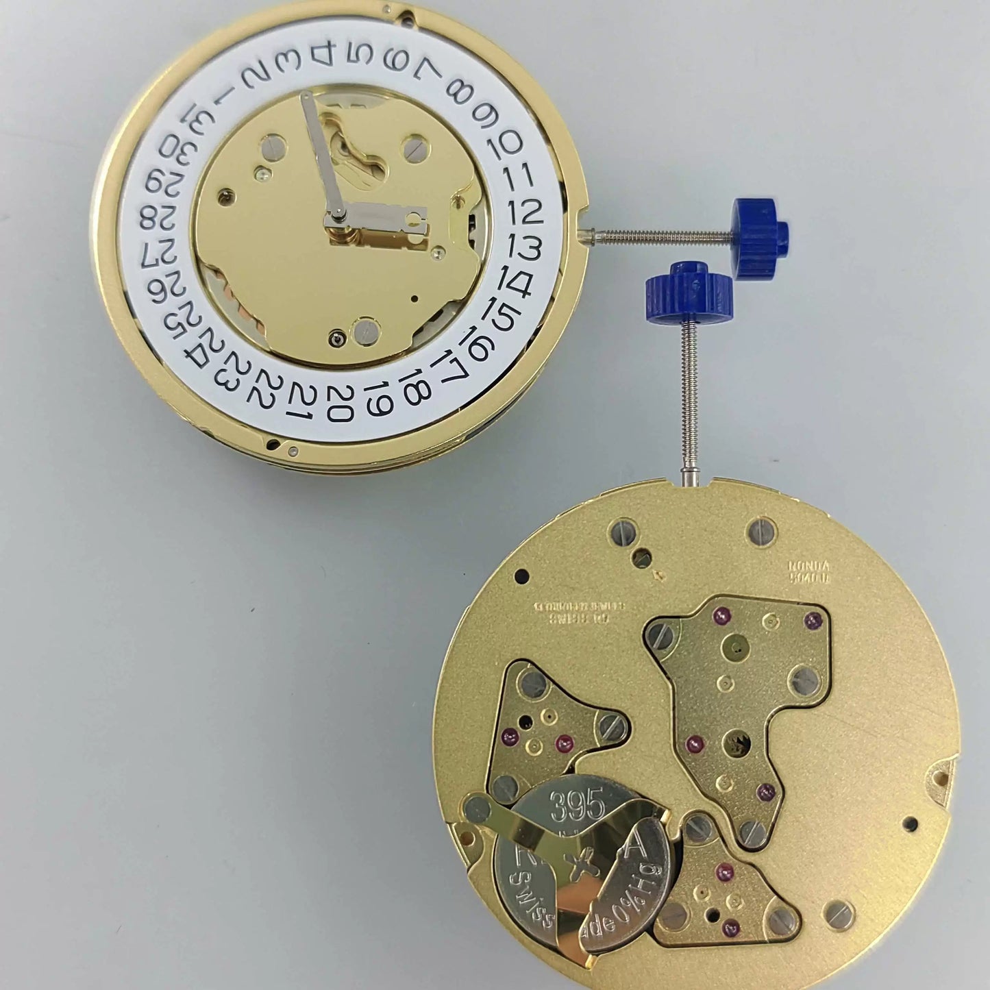 Swiss Made Ronda 5040.D quartz movement for watches, includes date display at 4 o'clock, precision timing.