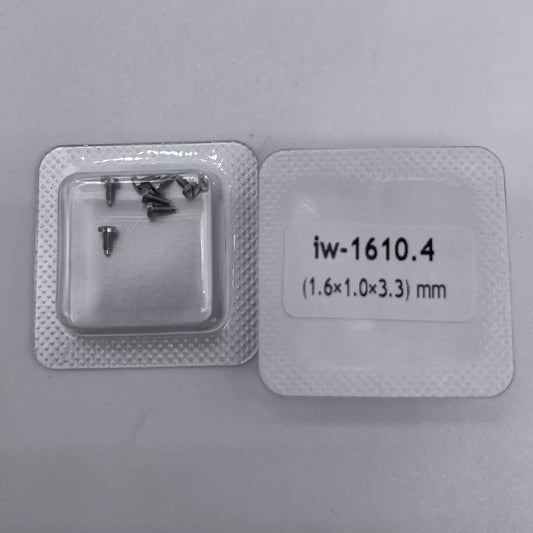 Vis de fond de boîtier de montre IWC argentées 1,6 x 1 x 3,3 mm pour montre IWC