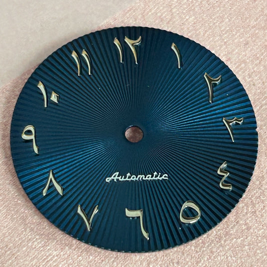 Dark Blue 29mm No Logo Watch Dial For ETA2824 2836 Movement No Lume