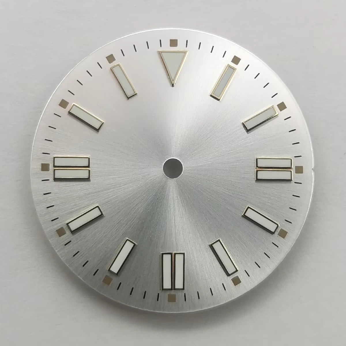 28.5mm Blue Lume Silver Watch Dial For ETA2836 2824 Miyota 8205 8215