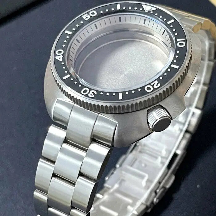 45mm Sapphire Glass Super Titanium Watch Case Fit NH35 NH36 SKX007/009 200atm