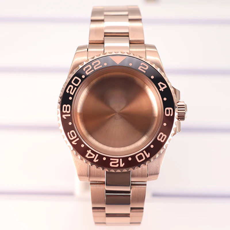 40mm Watch Case For NH35 NH36 NH70/8215/Eta2824 PT5000 NH34 Sapphire Glass