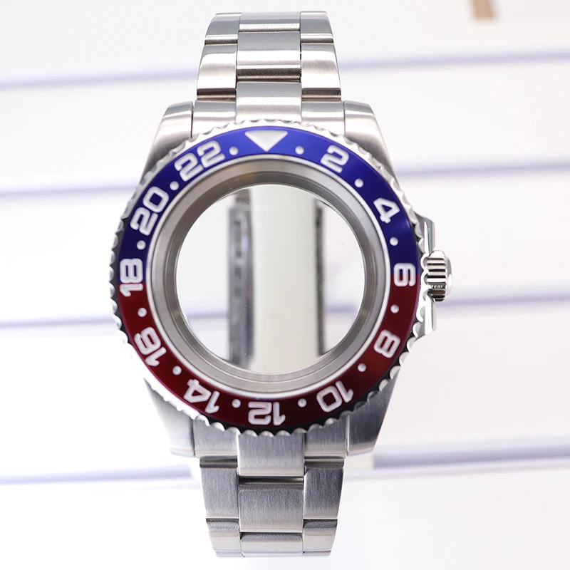 40mm Watch Cases Sapphire For Nh35 Nh36 Nh34/38 Nh70 Miyota 8215 Eta 2824 PT5000